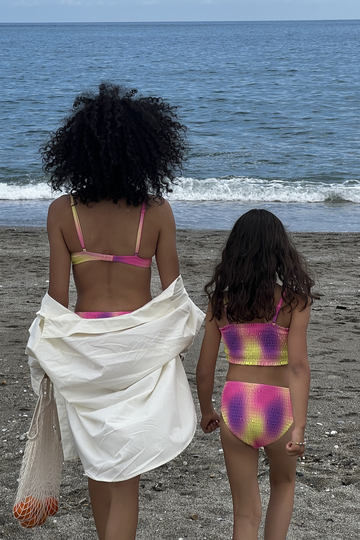 KIDS by NA-KD Laskostettu bikinihousut - Multicolor