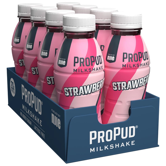 8 X Njie Propud Protein Milkshake 330 Ml Strawberry
