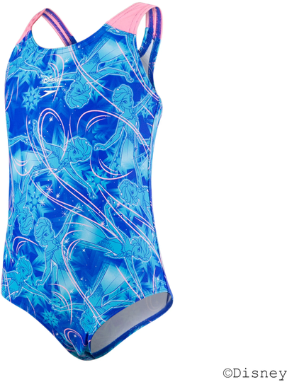 Speedo Disney Frozen Allover Uimapuku, Blue/Turquoise 98