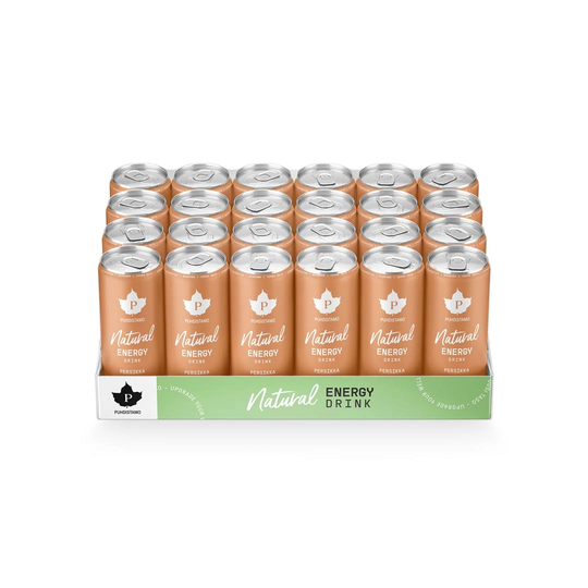 24 X Puhdistamo Natural Energy Drink 330 Ml Persikka