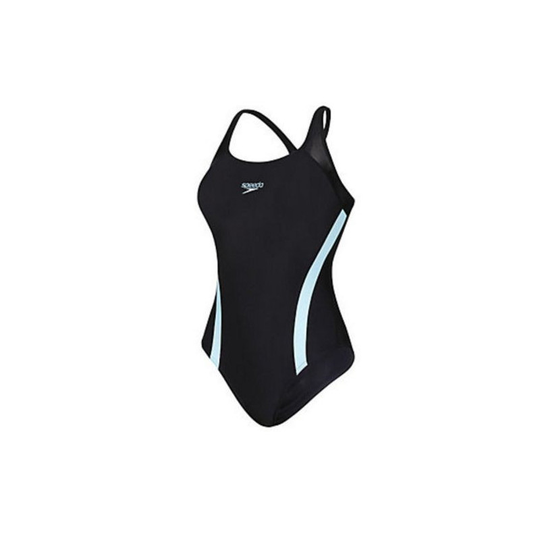 Speedo FluidFuse Ess Pullback naisten uimapuku musta/sininen koko 32"