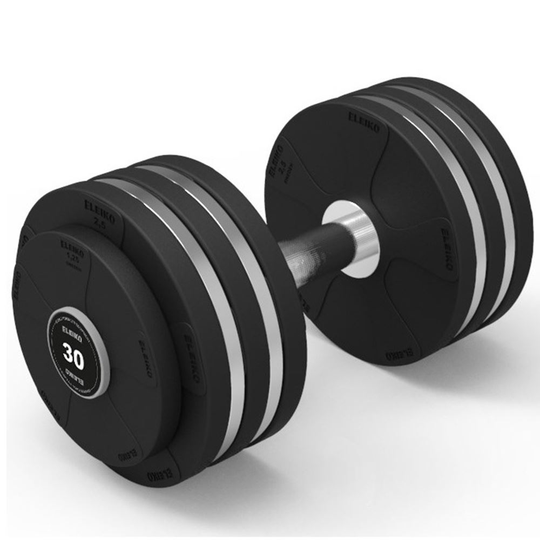 Eleiko Vulcano Disc Dumbbell, Käsipainot kumiset