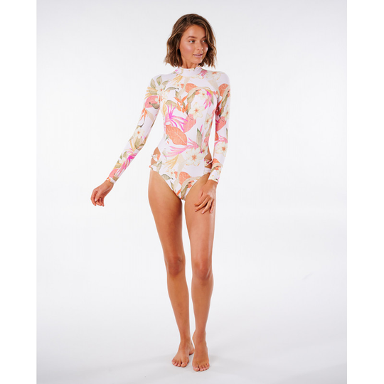 Rip Curl North Shore Cheeky Long Sleeve Swimsuit - Uimapuku