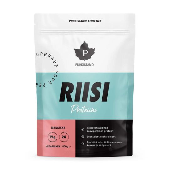 Puhdistamo Riisi Proteiini 600 G Mansikka