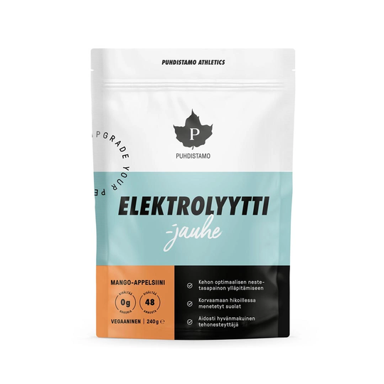Puhdistamo Elektrolyyttijauhe 240 G Mango Appelsiini