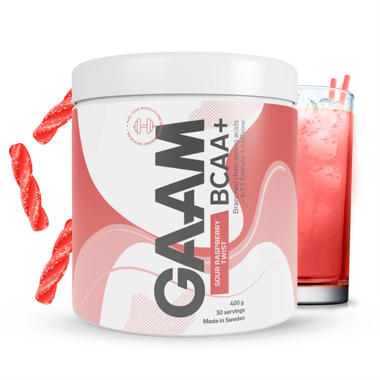 Gaam Bcaa + Caffeine 400 G Sour Raspberry Twist