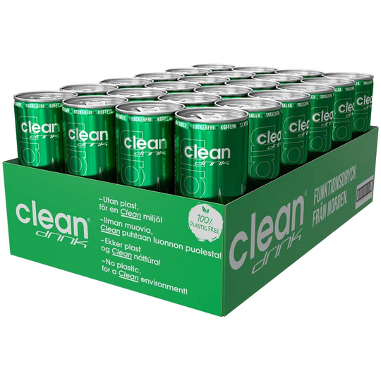24 X Clean Drink 330 Ml Omena & Päärynä