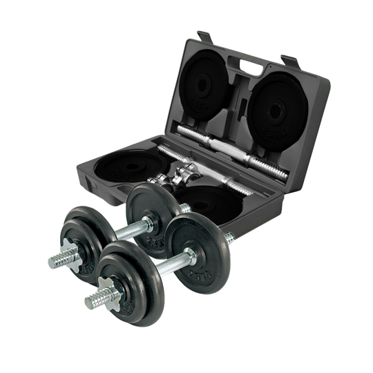 Adjustable dumbbell set, 2x10 kg