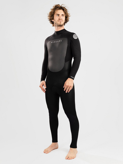 Rip Curl Omega 3/2 GB Back Zip Steamer Wetsuit musta