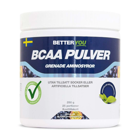 Better You Naturlig Bcaa 250 G Passionsfrukt Blåbär