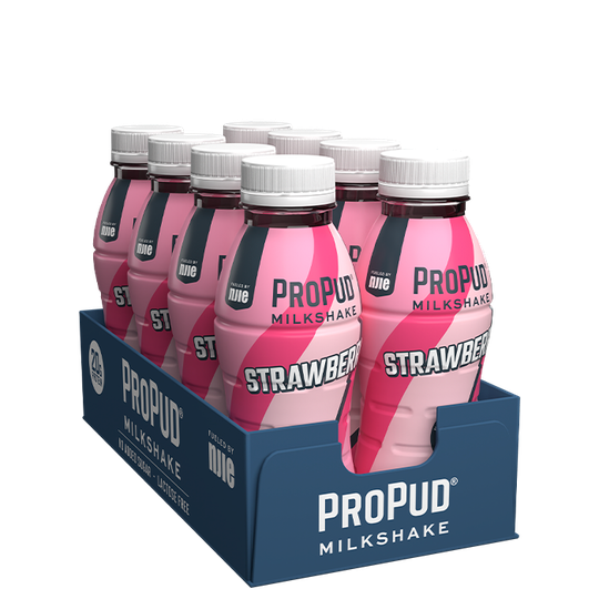 8 x ProPud Protein Milkshake, 330 ml, Strawberry