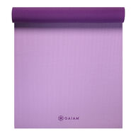 Gaiam 2 color Yoga Mat 6mm -Plum Jam