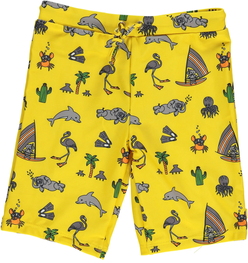 Småfolk Uimashortsit, Yellow, 1-2 vuotta
