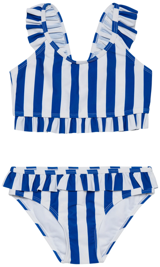 Petite Chérie Amalfi Bikini, Blue Stripe, 98-104