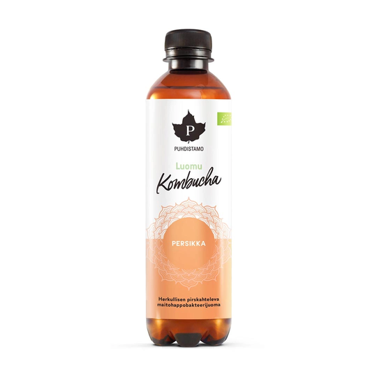 Puhdistamo Luomu Kombucha 370 Ml Persikka