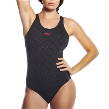 Speedo Monogram Pullback Swimsuit Black * Kampanja *