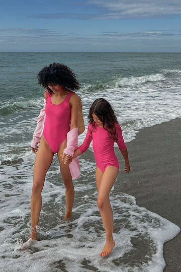 NA-KD Swimwear Uimapuku korkealla leikkauksella - Pink