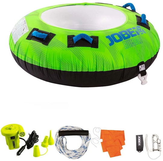 JOBE Rumble Towable Funtube Vesilelu 1 Henkilölle + Lisävarusteet, Vihreä