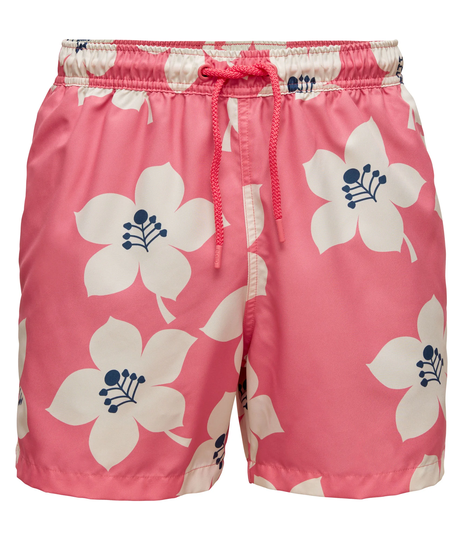 Björn Borg Kenny Uimashortsit, Bb Graphic Floral Sunkist Coral, 122-127