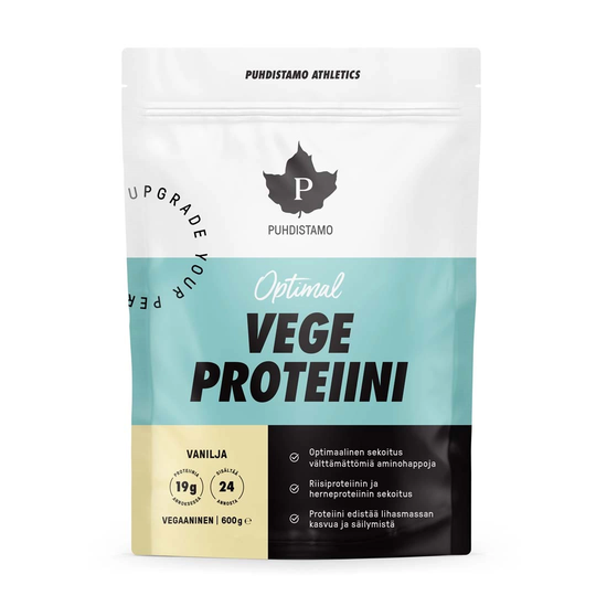 Puhdistamo Optimal Vege Proteiini 600 G Vanilja