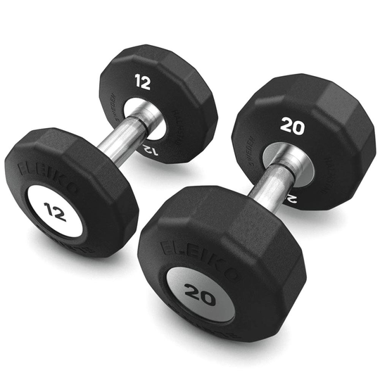 Eleiko Evo Dumbbell Rotating Set 12-20 kg, Kromi