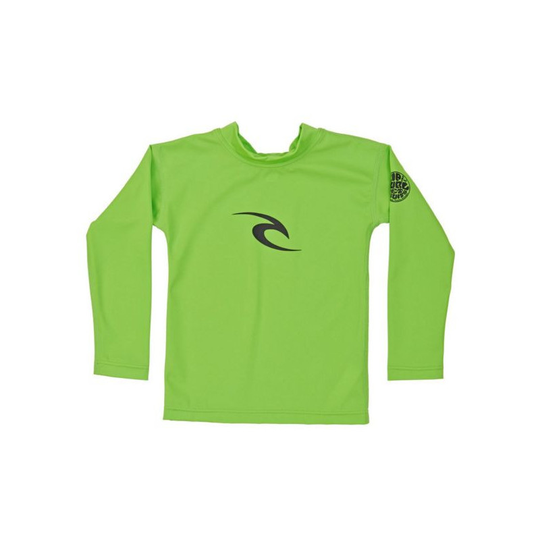 Rip Curl Grom Corpo lasten UV-suojattu pitkähihainen paita, limen vihreä